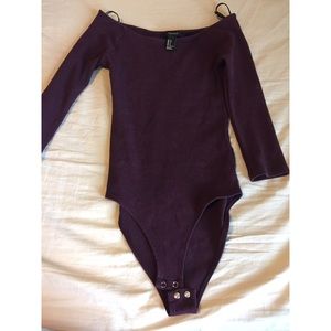 Off the shoulder body suit